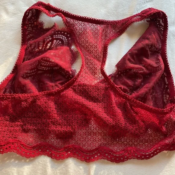 Victoria's Secret Red Lace Racerback Bralette - Picture 5 of 8